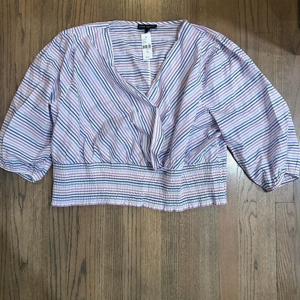 NEW Lane Bryant Faux Wrap Blouse-Size 20